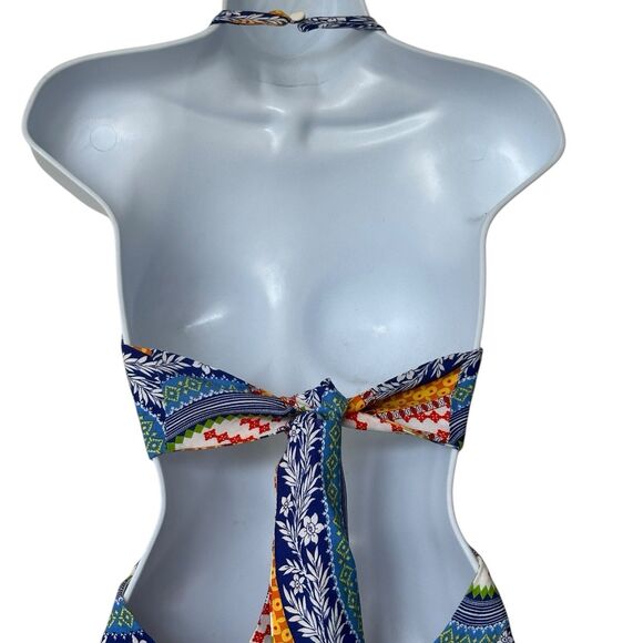 FARM Rio Multicolor Halter Mini Dress - Picture 9 of 14